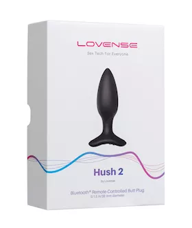 Lovense Hush 2 15quot Butt Plug  Black