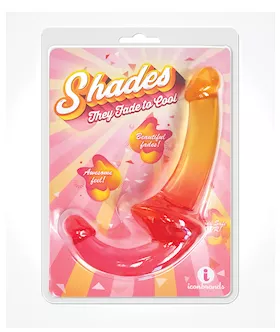 Shades Jelly TPR Gradient Strapless Strap On  PinkYellow
