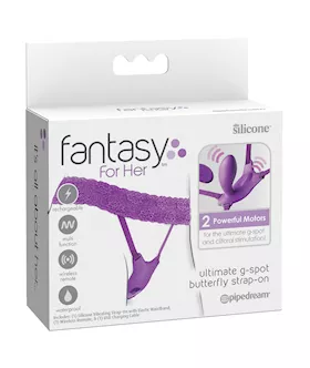 Fantasy For Her Ultimate GSpot Butterfly Strap On  Purple