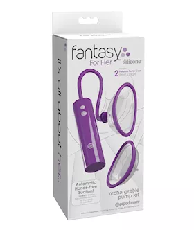 Fantasy For Her Rechargeable Pleasure Pump Kit  Purple