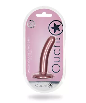 Shots Ouch 5quot Smooth GSpot Dildo  Rose Gold