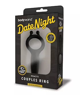 Bodywand Date Night Remote Couples Ring  Black