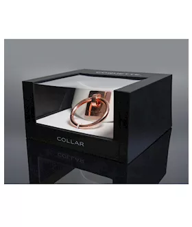 Pleasure Collection Adjustable Collar  WhiteRose Gold