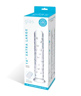 Glas 10quot Extra Large Glass Dildo  Clear