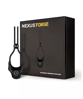 Nexus Forge Single Lasso Vibrating Cock Ring  Black