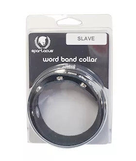 Spartacus SLAVE Leather Collar  Black