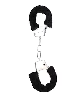 In A Bag Furry Handcuffs  Black