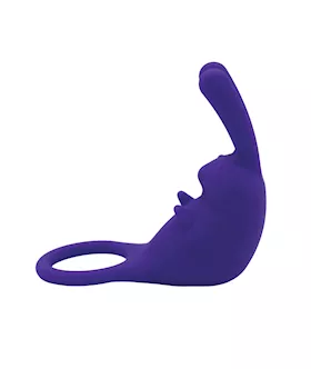 Natalie039s Toy Box The Cock Hopper Cock Ring amp Bullet Vibrator  Purple