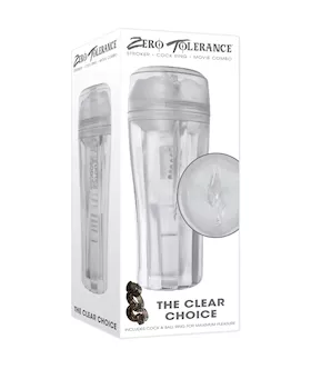 Zero Tolerance The Clear Choice Masturbator  Clear