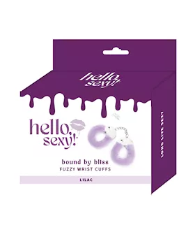 Hello Sexy Bound By Bliss Fuzzy Wrist Cuffs Lilac
