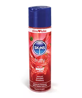 Skins Water Based Lubricant  44 oz Strawberry