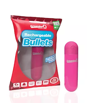 Screaming O Rechargeable Bullets  Pink