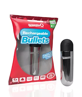 Screaming O Rechargeable Bullets  Silver