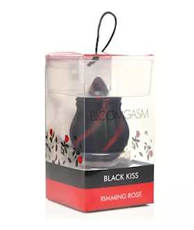 Bloomgasm The Rose Fondle 10X Massaging Clit Stimulator  Black