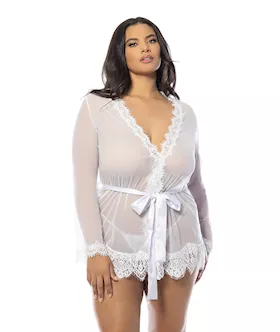 Provence Short Robe  White 1X2X