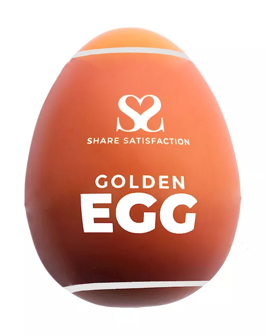 Share Satisfaction Masturbator Egg - Golden 