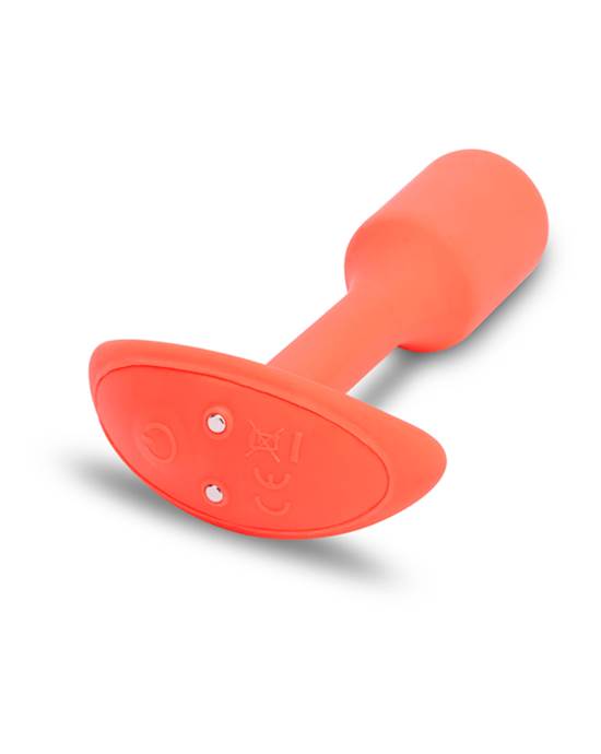 B-vibe Vibrating Snug Plug Small Orange (Size 1)