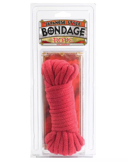 Japanese Style Bondage Cotton Rope - Red