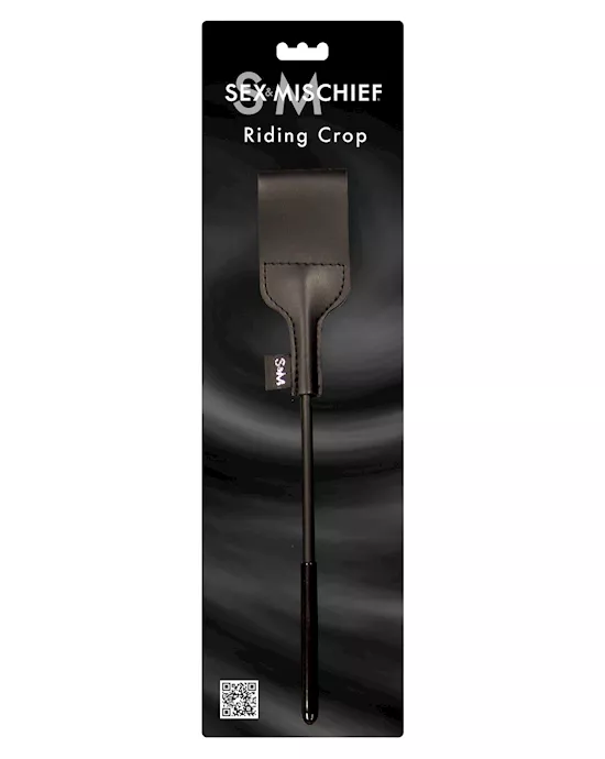 Sex & Mischief Riding Crop - Black