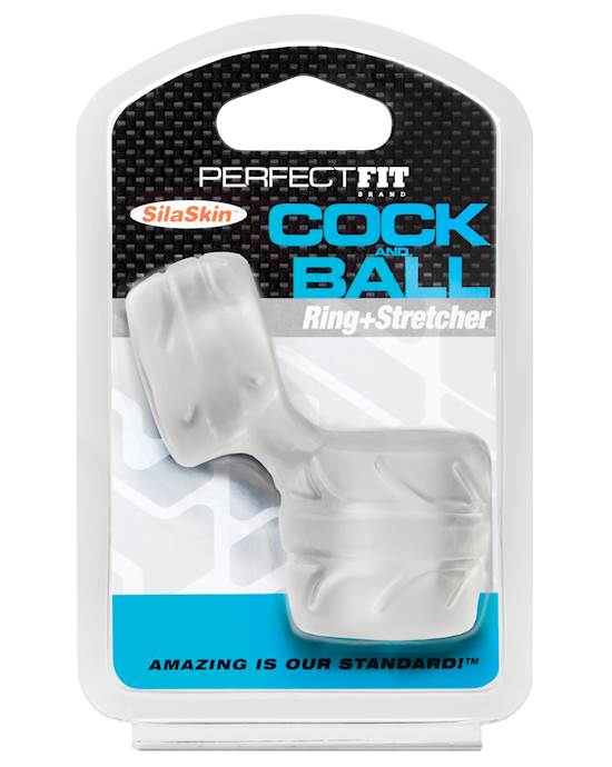 Perfect Fit SilaSkin Cock amp Ball Ring  Clear