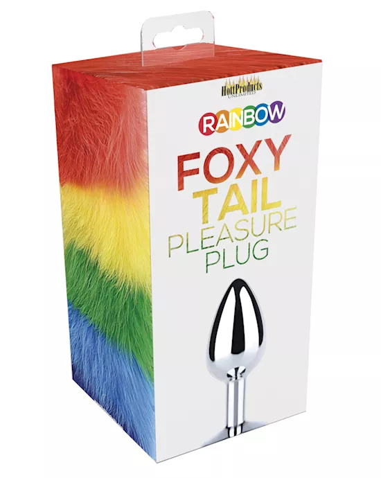 Rainbow Foxy Tail Butt Plug