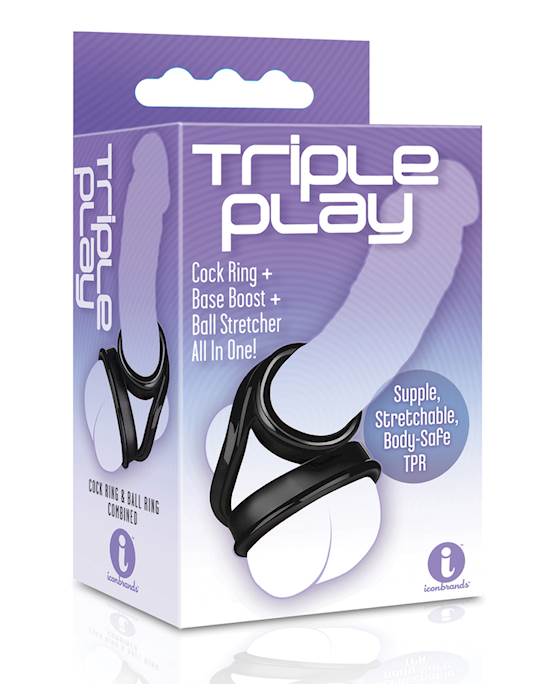 The 9039s Triple Ring TPR Cock Ring