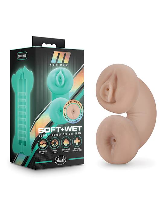 Blush M for Men Soft and Wet Double Trouble Glow in the Dark  Ivory