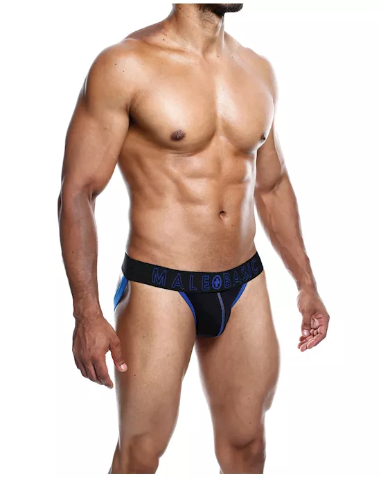 Male Basics Neon Jockstrap Royal Md