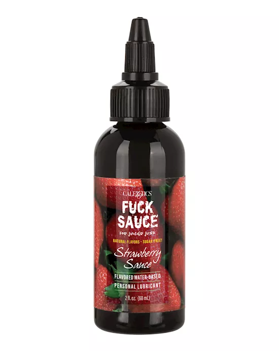 Fuck Sauce Flavored Water Based Personal Lubricant - 2 Oz Strawberry