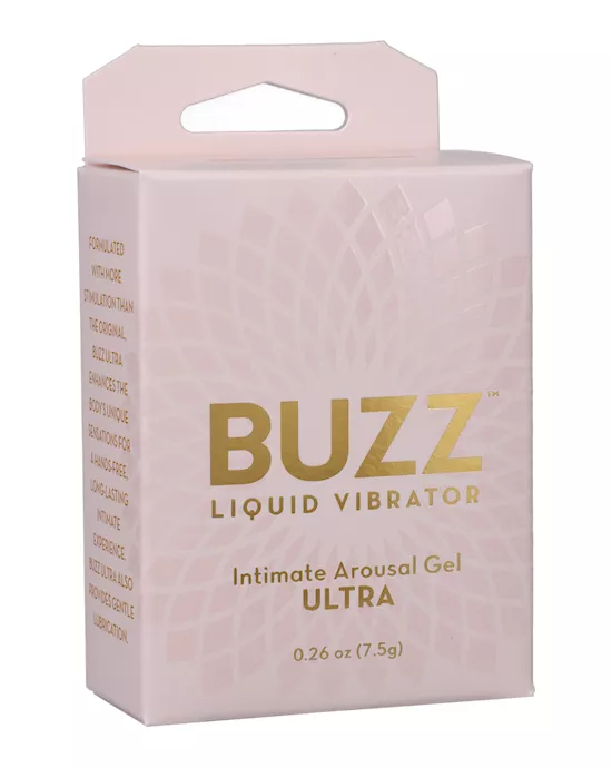 Buzz Ultra Liquid Vibrator Intimate Arousal Gel - .26 Oz