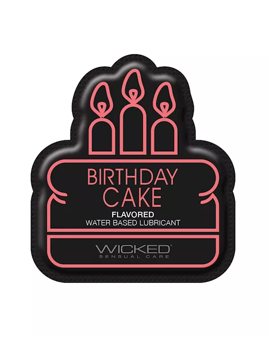 Wicked Sensual Care Water Based Lubricant - .1 Oz Birthday Cake