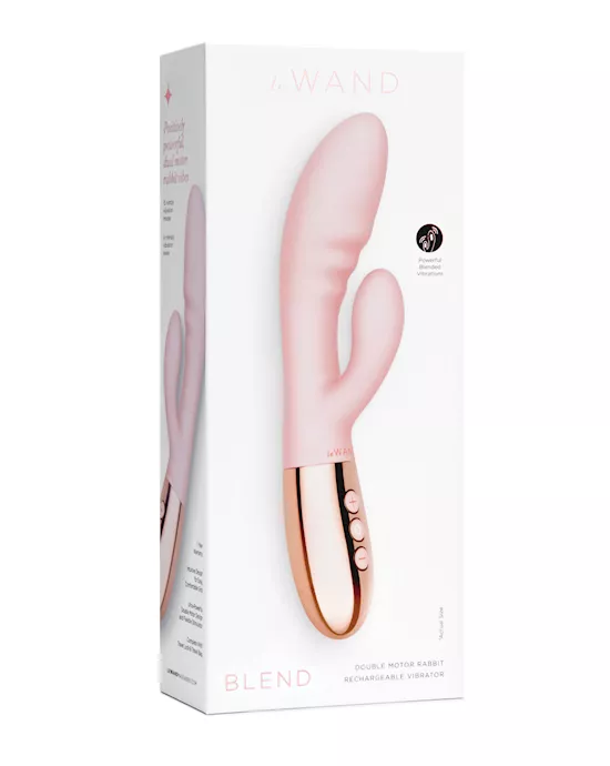 Le Wand Blend Double Motor Rabbit Rechargeable Vibrator - Rose Gold