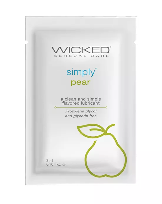 Wicked Sensual Care Simply Water Based Lubricant - .1 Oz Pear
