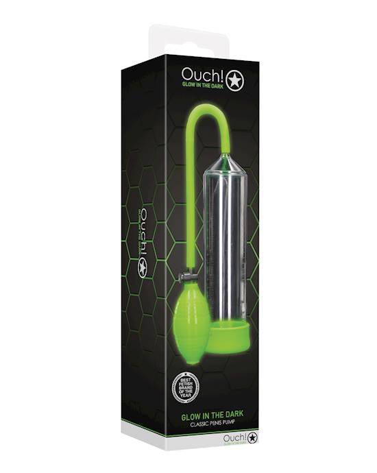 Shots Ouch Classic Penis Pump  Glow in the Dark