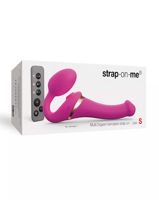 Strap on Me Multi Orgasm Bendable Strapless Strap on Small - Fuchsia