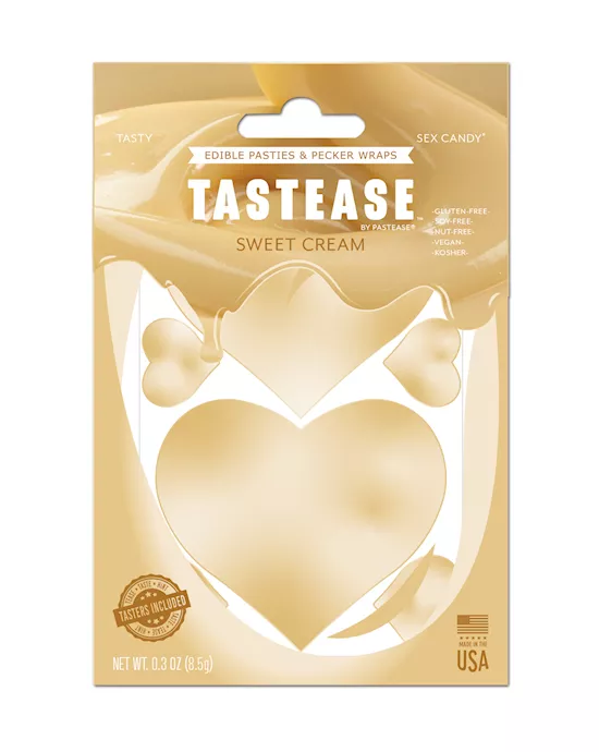 Pastease Tastease Edible Pasties & Pecker Wraps - Sweet Cream O/s