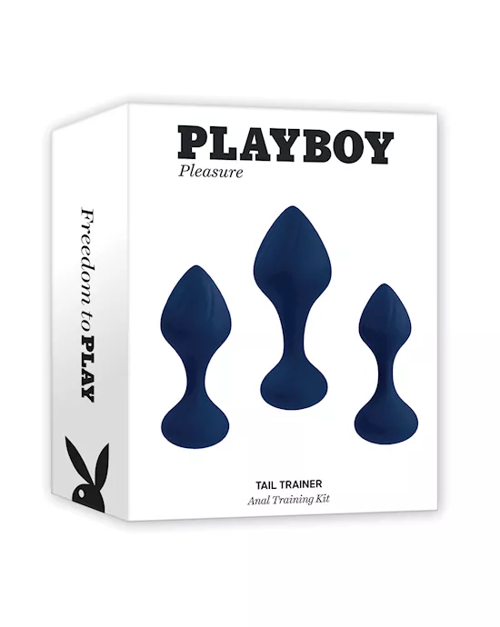 Playboy Pleasure Tail Trainer Anal Training Kit - Navy