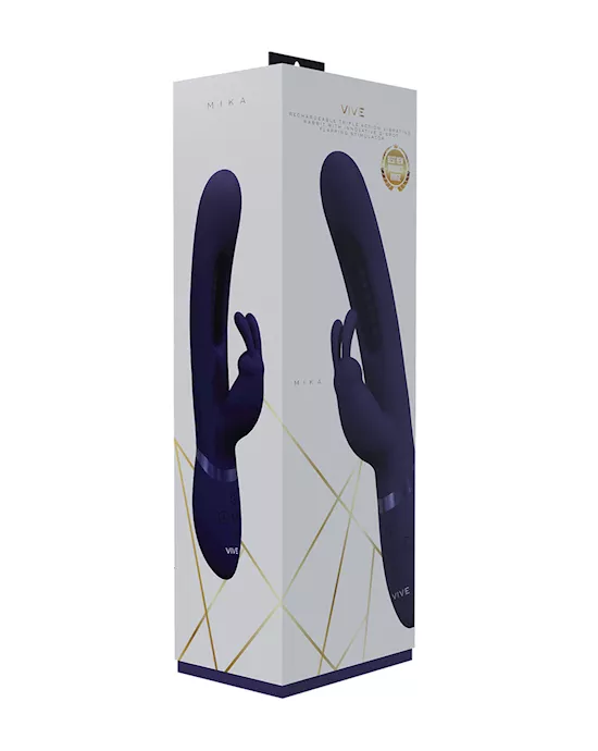 Shots Vive Mika Flapping Tongue Rabbit Vibrator - Purple