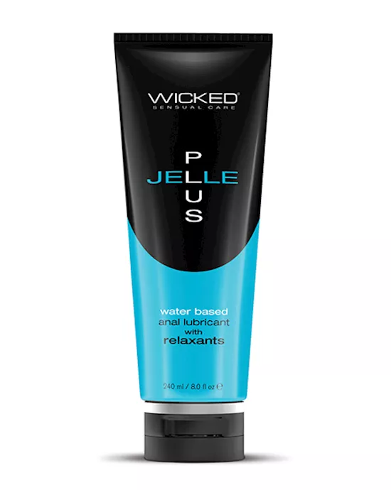 Wicked Sensual Care Jelle Plus Water Based Anal Lubricant With Relaxants - 8 Oz