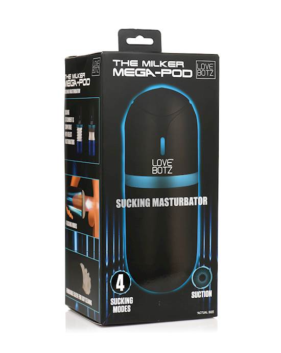 LoveBotz The Milker MegaPod Sucking Masturbator  BlackClear