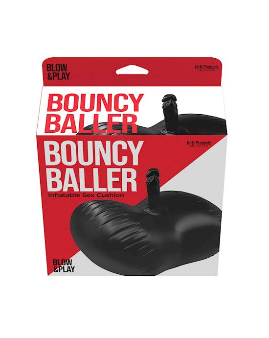 Bouncy Baller Inflatable Cushion wDildo amp Foot Pump
